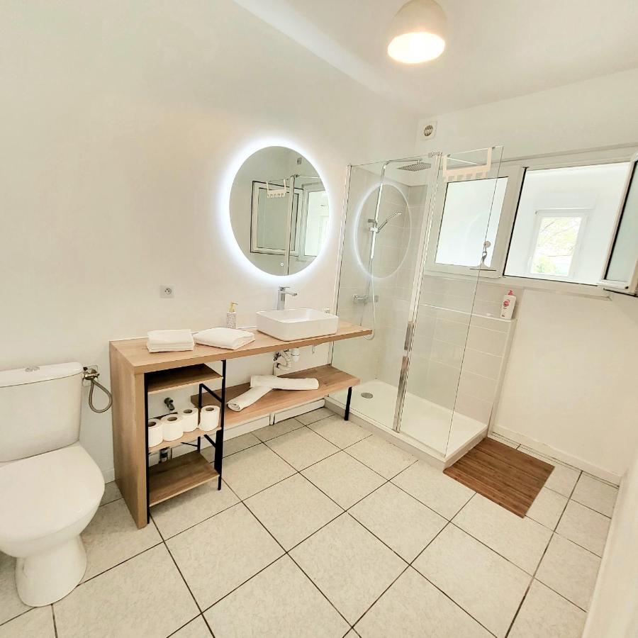 Bel Appartement Avec Jardin De 30M2 , Climatise Avec Parking Et Arrivee Autonome Cabestany Eksteriør billede